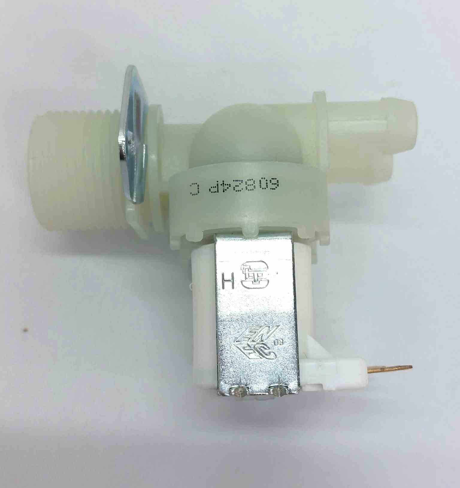Mosógép vízszelep (dupla egyenes) 12 mm 180° 220V (2utas) - Image 2