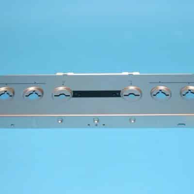 Tűzhely gombok mögötti előlap INOX színben