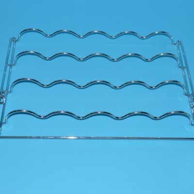 Side by side hűtőbe fém palacktartó polc