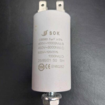 Kondenzátor műanyag (5 μF ) páraelszívóhoz