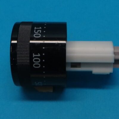 Elrejthető hőfoszabályzó forgatógomb (fekete)