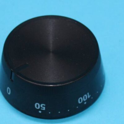 Sütő hőfokszabályzó forgatógomb fekete színben